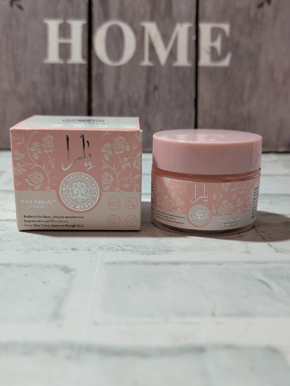 Kiss Beauty Rose Pink Face Cream - Yara scented